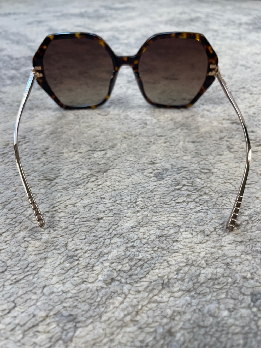 New Chopard Geometric Octogon Sunglasses SCH370M Dark Havana Gold 57 19 135 - Picture 8 of 15